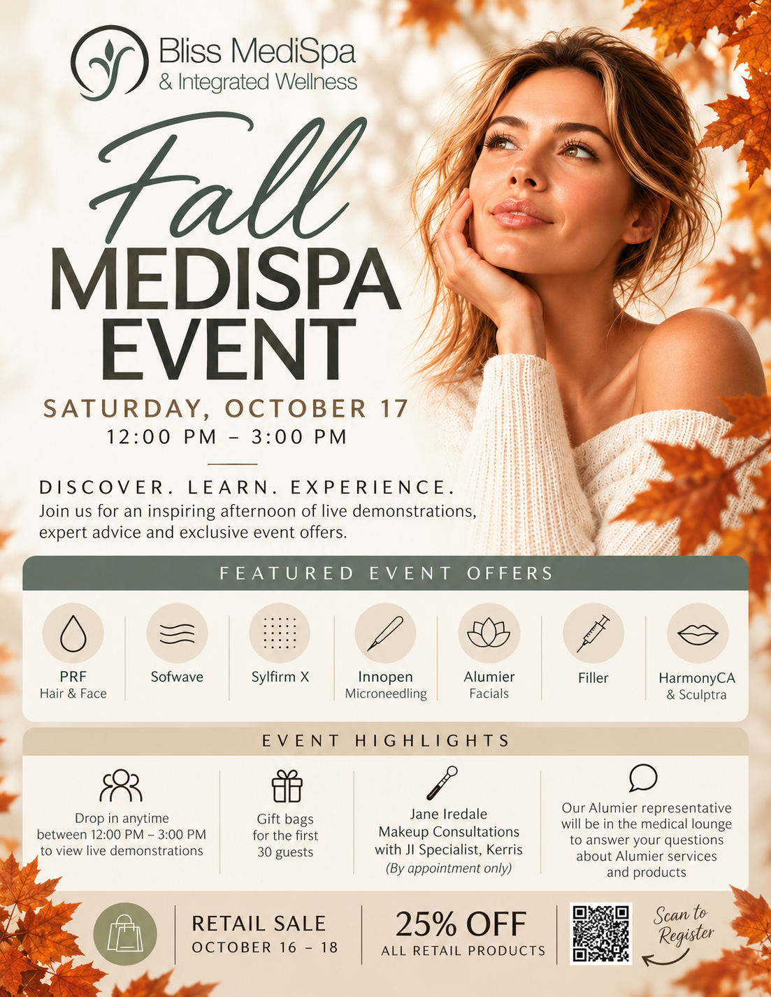 Bliss Fall Medi Spa Event